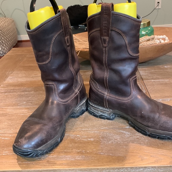 Irish Setter red wing work boots Brown leather pull on ultra dry waterproof 10.5 - Picture 7 of 16